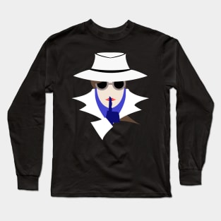 Lady White shush (cauc): A Cybersecurity Design Long Sleeve T-Shirt